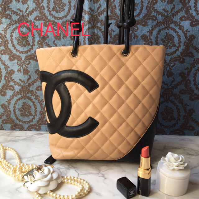 限定品】 CHANEL - シャネル カンボンライン ミディアムトートバッグ