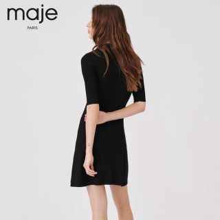 ❤️maje2021新作　新品　黒ワンピース　綺麗上品