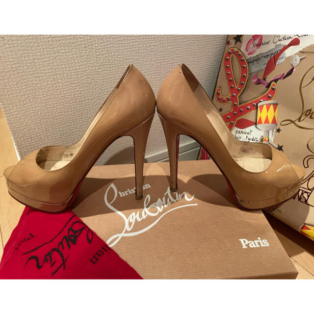 Christian Louboutin(クリスチャンルブタン)のクリスチャンルブタン　オープントゥパンプス レディースの靴/シューズ(ハイヒール/パンプス)の商品写真