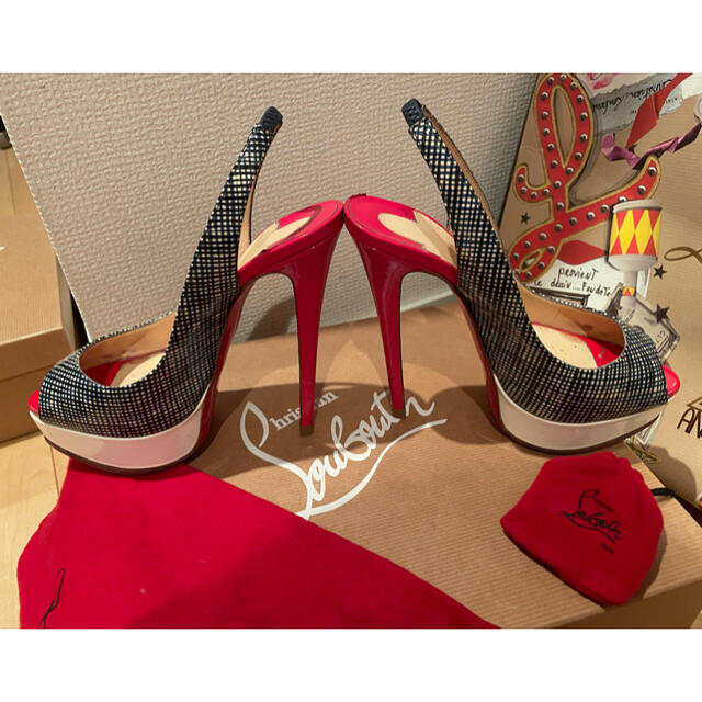 Christian Louboutin(クリスチャンルブタン)のクリスチャンルブタン　オープントゥパンプス レディースの靴/シューズ(ハイヒール/パンプス)の商品写真