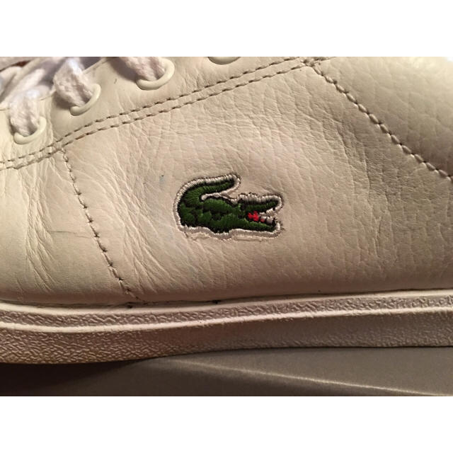 LACOSTE(ラコステ)の★LACOSTE白レザースニーカー(^^)★ レディースの靴/シューズ(スニーカー)の商品写真