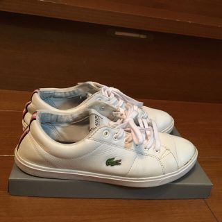 ラコステ(LACOSTE)の★LACOSTE白レザースニーカー(^^)★(スニーカー)