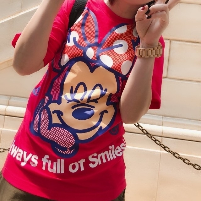 Disney(ディズニー)の値下げしました！ミニーちゃん Tシャツ Sサイズ レディースのトップス(Tシャツ(半袖/袖なし))の商品写真