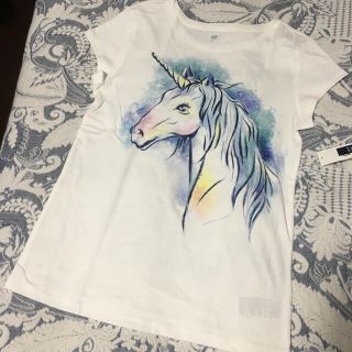 ギャップキッズ(GAP Kids)のお値下げ　ギャップキッズ　Tシャツ　女の子　ユニコーン柄　サイズ160(Tシャツ/カットソー)