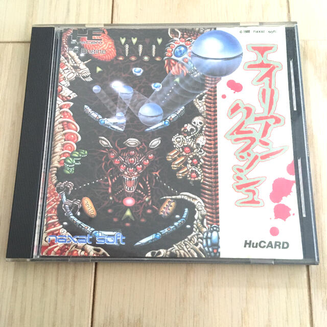 NEC(エヌイーシー)の※ジャンク品（不動作）PCエンジン　Hucard エイリアンクラッシュ エンタメ/ホビーのゲームソフト/ゲーム機本体(家庭用ゲームソフト)の商品写真