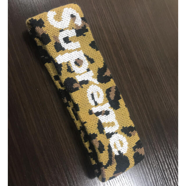 Supreme NewEra Big Logo Headband Leopard