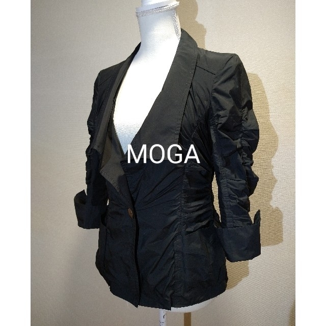 MOGA(モガ)の【美品】MOGA ブラック ジャケット レディースのジャケット/アウター(テーラードジャケット)の商品写真