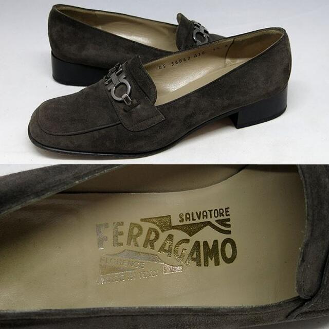 Salvatore Ferragamo(サルヴァトーレフェラガモ)のフェラガモ ガンチーニ ローファー パンプス　5 1/2 D レディースの靴/シューズ(ローファー/革靴)の商品写真