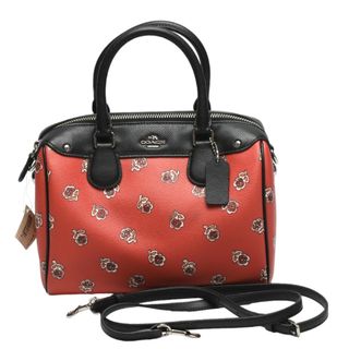 コーチ(COACH)のコーチ F55465 ハンドバッグ オレンジ×ブラック  COACH 未使用品 ミニボストン(ハンドバッグ)