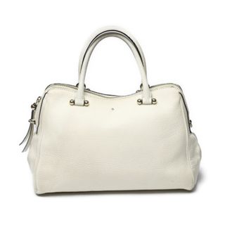 ケイトスペードニューヨーク(kate spade NEW YORK)のケイトスペード  ハンドバッグ アイボリー  Kate Spade ボストンタイプ カーフ(ハンドバッグ)