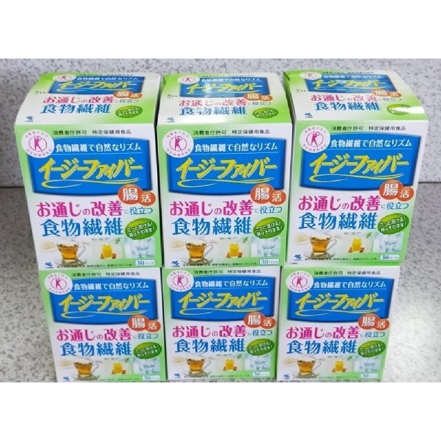 小林製薬(コバヤシセイヤク)のイージーファイバー お通じの改善に役立つ食物繊維 30P×6箱セット コスメ/美容のダイエット(ダイエット食品)の商品写真