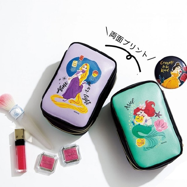 Disney(ディズニー)の☆ 新品未使用 ☆  Disney PRINCESS コスメポーチ＆ミラー レディースのファッション小物(ポーチ)の商品写真