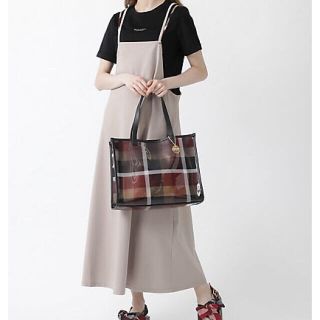 バーバリーブルーレーベル(BURBERRY BLUE LABEL)のまり様専用‼️セットアップエプロンドレス　ベージュM＆GU ワイドデニムパンツS(ロングワンピース/マキシワンピース)