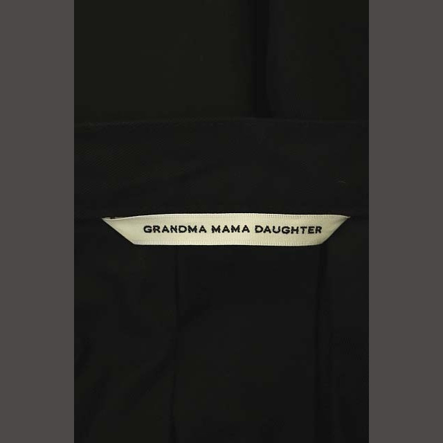 グランマママドーター ロングスカート フレア タック 1 黒 ブラック