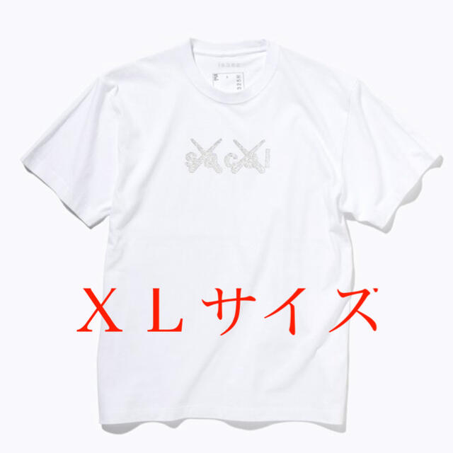 sacai x KAWS Print T-shirt (WHITE  白)