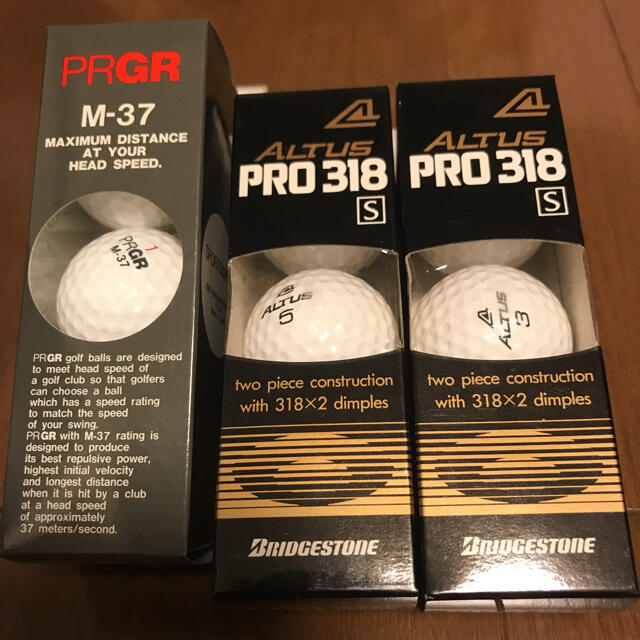 PRGR(プロギア)のゴルフボール　PRGR M-37 ＆ ALTUS PRO318 スポーツ/アウトドアのゴルフ(その他)の商品写真