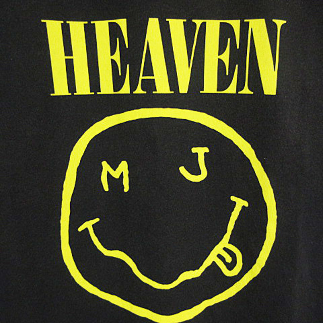 マークジェイコブス 近年 Tシャツ 半袖 HEAVEN GRAPHIC 黒 XS46cm身幅