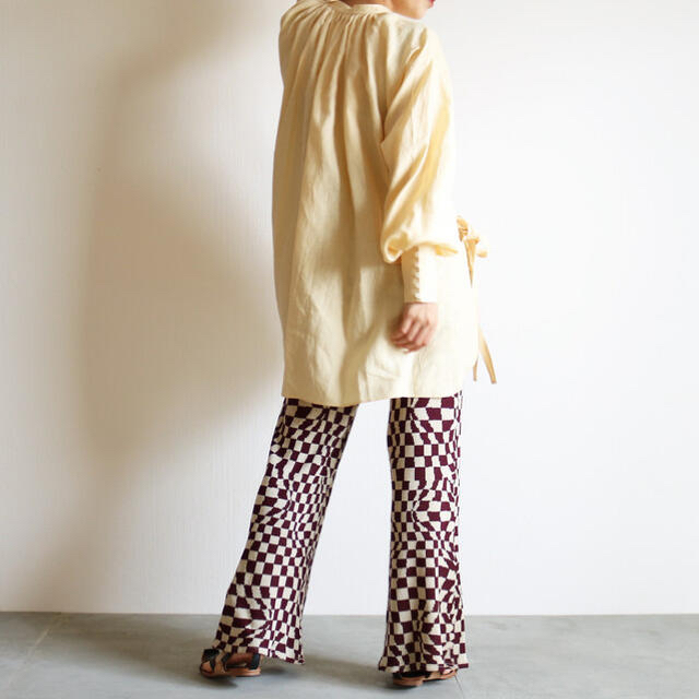 BEAUTY&YOUTH UNITED ARROWS(ビューティアンドユースユナイテッドアローズ)のkima様アエレ aere "checkered flag pants" レディースのパンツ(カジュアルパンツ)の商品写真