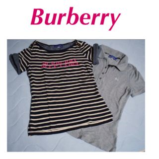 バーバリーブルーレーベル(BURBERRY BLUE LABEL)のバーバリーブルーレーベル　カットソー　Tシャツ　ポロシャツ　(Tシャツ(半袖/袖なし))