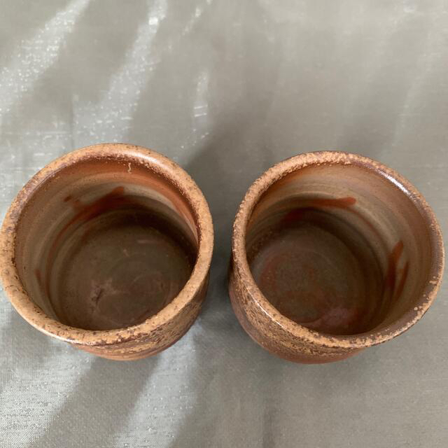 マイコー様専用❣️未使用*備前焼 香山 湯呑 ペア 茶器 陶器 2客