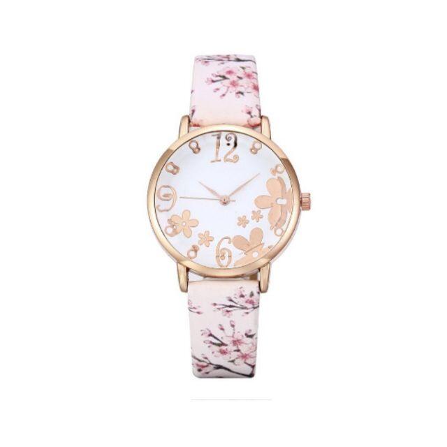 桜/アナログベルト/腕時計/韓国/サクラ/ウォッチ/学生/安い/ホワイト レディースのファッション小物(腕時計)の商品写真