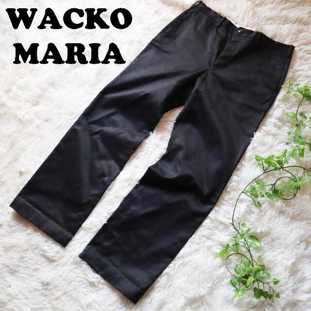 パンツWACKO MARIA ワコマリア チノパン ストレートパンツ ブラック M