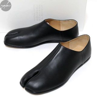 マルタンマルジェラ(Maison Martin Margiela)の44 新品 メゾンマルジェラ レザー 足袋 シューズ 黒 タビ スリッポン(スリッポン/モカシン)