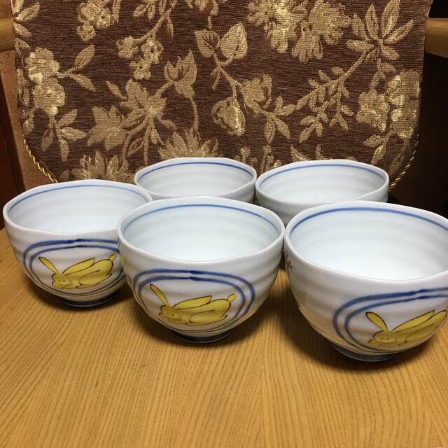 うさぎ絵 どんぶり鉢《有田焼 赤絵工房 美山》5客セットの通販 うさぎ絵 どんぶり鉢《有田焼 赤絵工房 美山》5客セットの通販