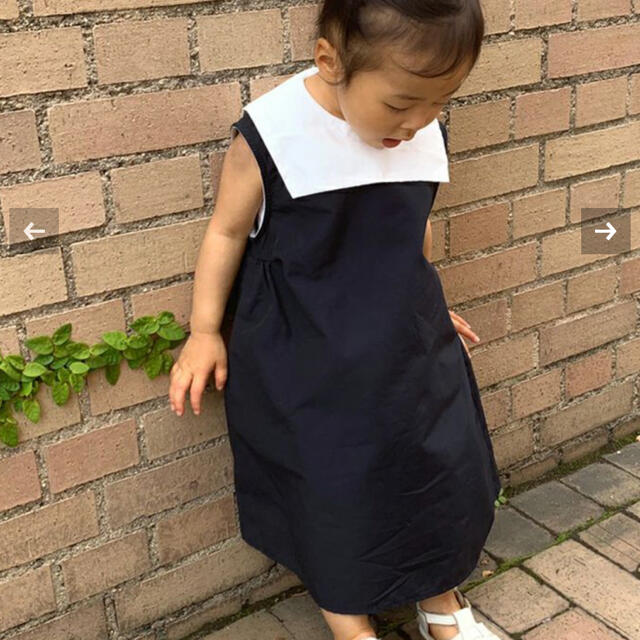 ボウエー　キッズワンピース　M キッズ/ベビー/マタニティのキッズ服女の子用(90cm~)(ワンピース)の商品写真