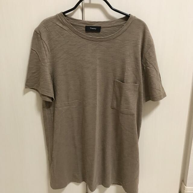 theory(セオリー)のセオリーベージュNEBULOUS PURE EASY PCKT TEE 2020 レディースのトップス(Tシャツ(半袖/袖なし))の商品写真