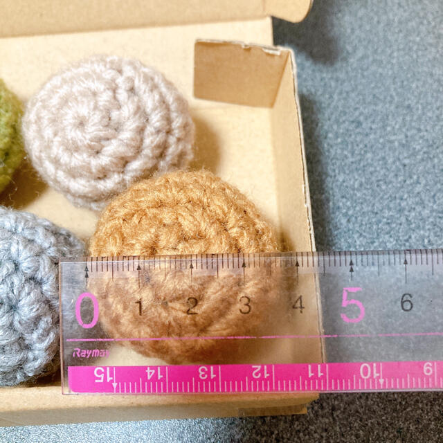 鈴入り毛糸ボール 5個 ハンドメイドのペット(おもちゃ/ペット小物)の商品写真