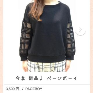 ページボーイ(PAGEBOY)の値下げ 新品(カットソー(長袖/七分))