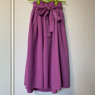 ショコラフィネローブ(chocol raffine robe)のマゼンダ色　フレアスカート(ロングスカート)