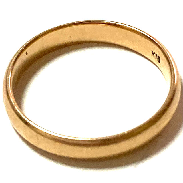 used k18 レディース　リング　指輪　18金　ゴールド　12号　約2.8g レディースのアクセサリー(リング(指輪))の商品写真