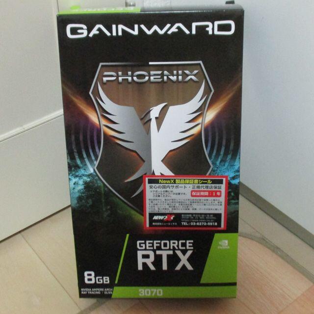 新品 GAINWARD GeForce RTX3070 PHOENIX 非LHRグラフィックボード