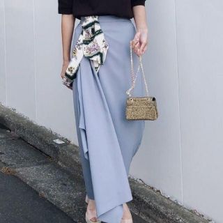 アメリヴィンテージ(Ameri VINTAGE)のSCARF SHOULDER DHOTI SKIRT(ロングスカート)