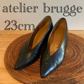 アトリエブルージュ(atelier brugge)のアトリエブルージュ　黒　パンプス　23cm(ハイヒール/パンプス)