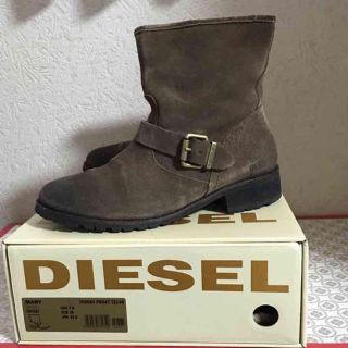 ディーゼル(DIESEL)の再値下げ 美品 ディーゼル スウェード エンジニア ブーツ 茶色 24,5cm(ブーツ)