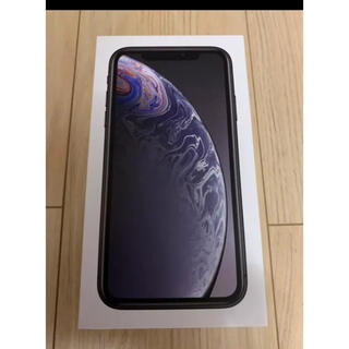 アップル(Apple)のiPhoneXR 128GB ブラック SIMフリー SIMロック解除済み(スマートフォン本体)
