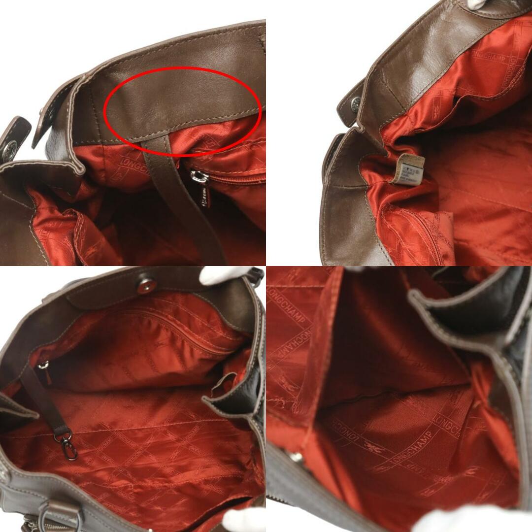 LONGCHAMP(ロンシャン)のロンシャン  トートバッグ ブラウン  Longchamp カーフ ロンシャン レディースのバッグ(トートバッグ)の商品写真