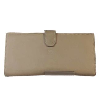 ロエベ(LOEWE)のロエベ  長財布 ベージュ  LOEWE 小銭入れ付き カーフ(財布)