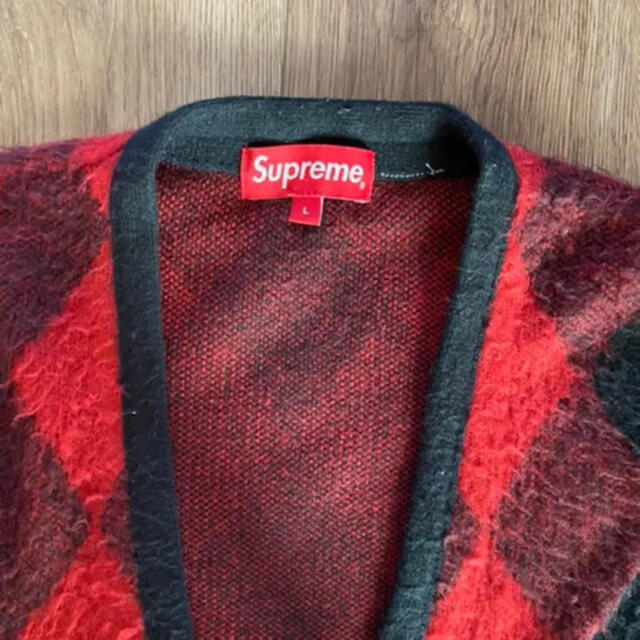 Supreme - Supreme 18ss Brushed Argyle Cardigan の通販 by Boy's