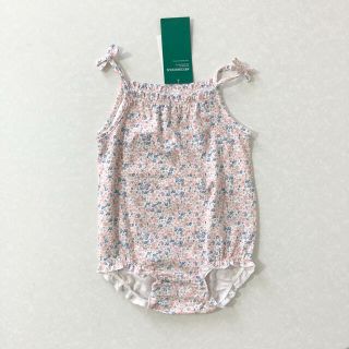 エイチアンドエム(H&M)の【新品】H&M  小花柄　ロンパース　75(ロンパース)