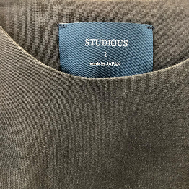 STUDIOUS(ステュディオス)のSTUDIOUS/ストライプ柄/Ｔシャツ/切り替え/ゆったり／ネイビー メンズのトップス(Tシャツ/カットソー(半袖/袖なし))の商品写真