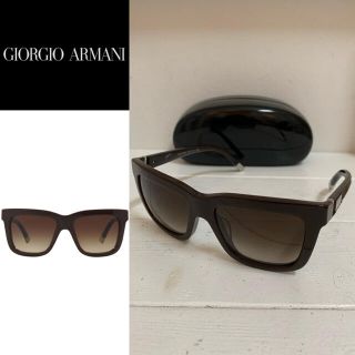 ジョルジオアルマーニ(Giorgio Armani)のGIORGIO ARMANI ITALY製 テンプルベロアデザイン サングラス(サングラス/メガネ)