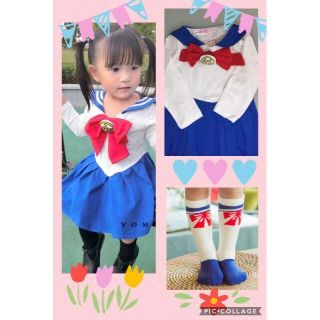 0033✨新品✨セーラー服　かわいい✨コスプレ　衣装ワンピース100cm(ワンピース)