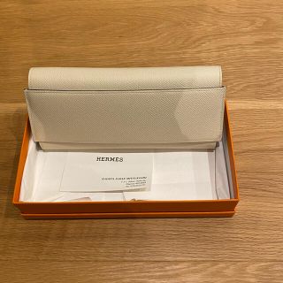 エルメス(Hermes)の新品未使用 HERMES パッサン 財布 オフホワイト(財布)