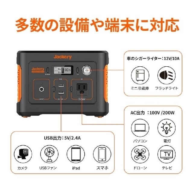 アウトドア 8/8迄限定値下げ【新品未開封】Jackery ポータブル電源