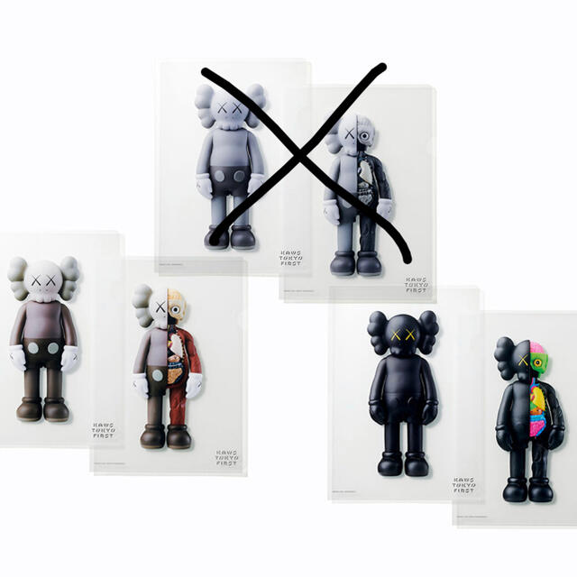 kaws first Tokyo クリファイル2枚セット