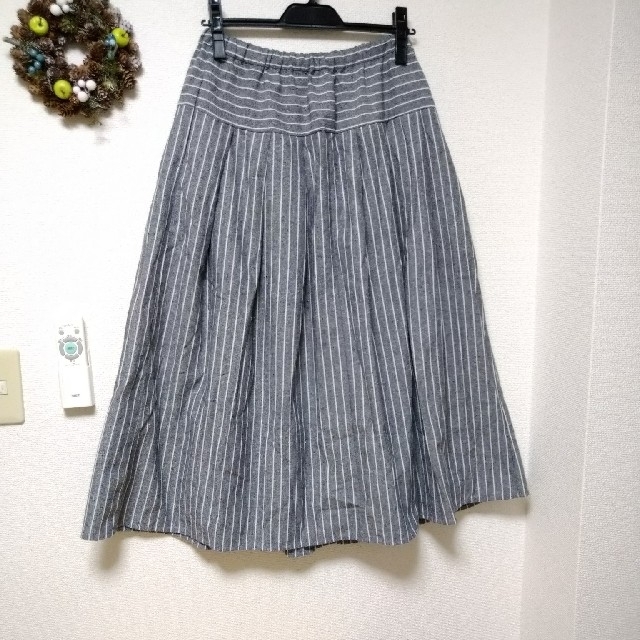 SM2(サマンサモスモス)のSM2 サマンサモスモス・切替ギャザースカート★リネン混 レディースのスカート(ロングスカート)の商品写真